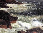 Frederic Edwin Church Rough Surf, Mount Desert Island oil painting artist